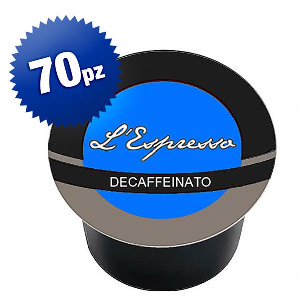 70 capsule Caffè compatibili Lavazza A Modo Mio Miscela Dek